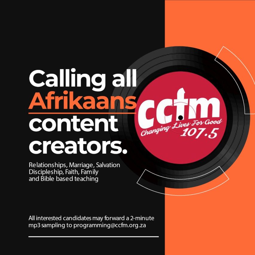 Calling all Afrikaans content creators CCFM